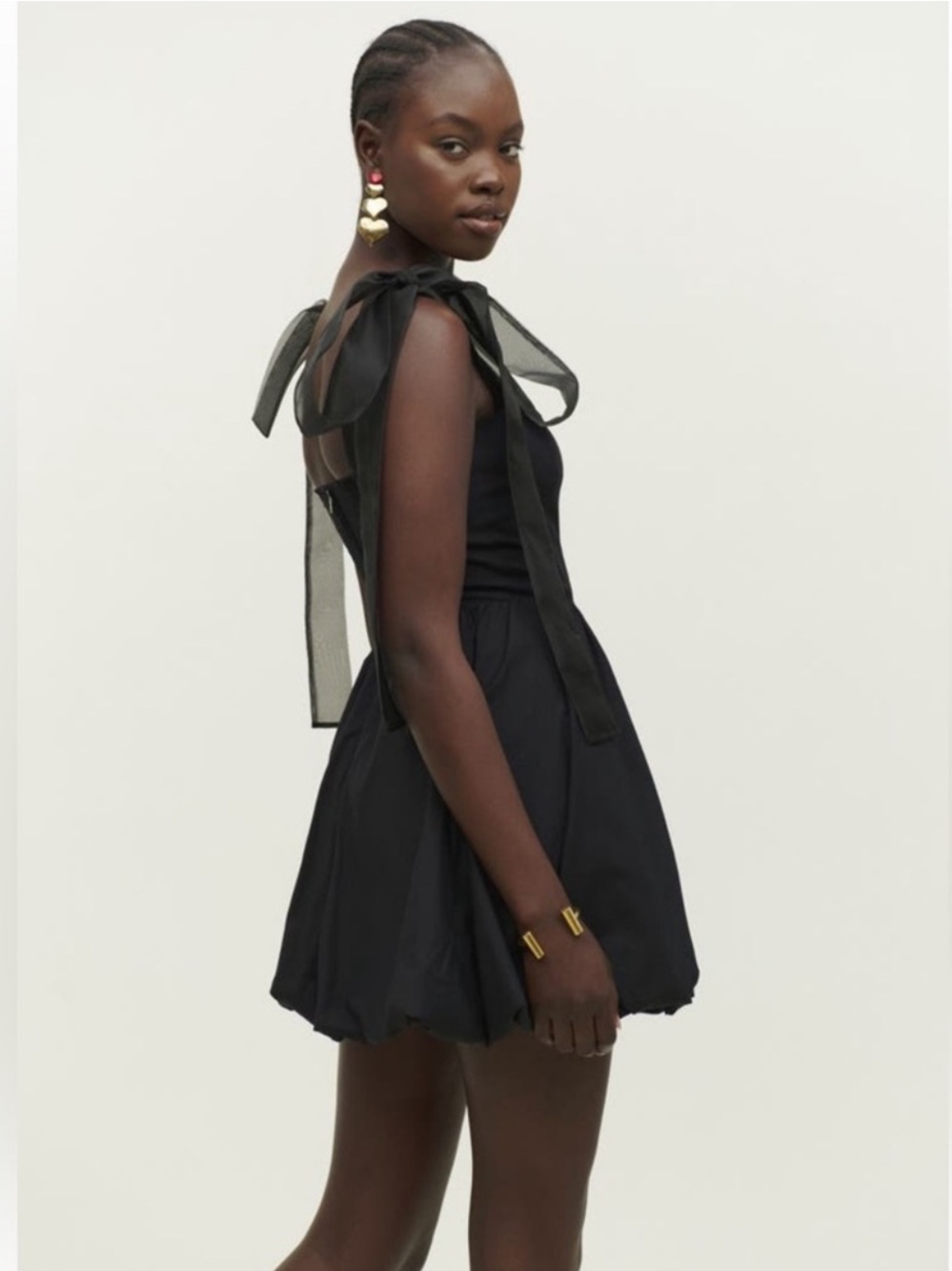Reformation Enza Mini Dress Black Size 4